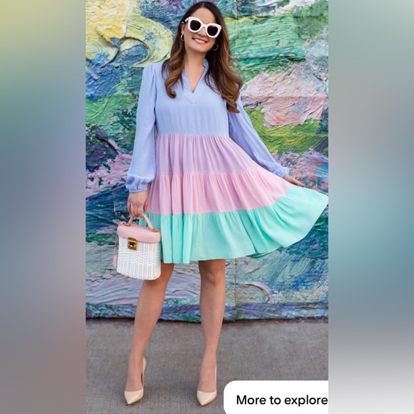 Sail to Sable Dresses & Skirts - Sail to sable x style charade resort collection Charlotte Colorblock dress S